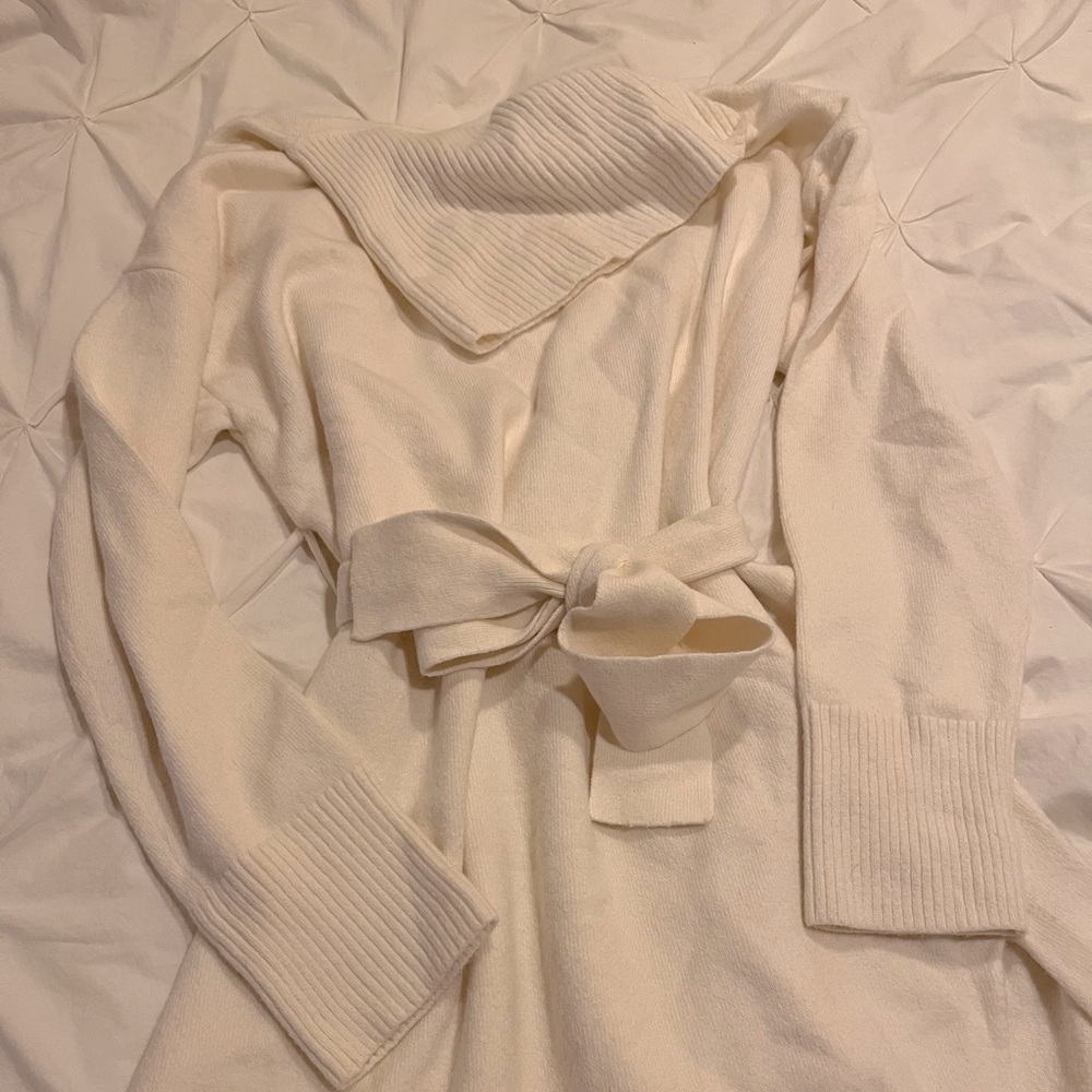 &Other Stories Off White Sweater Dress Size S